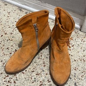 Ricky Sarkany  Orange leather boots